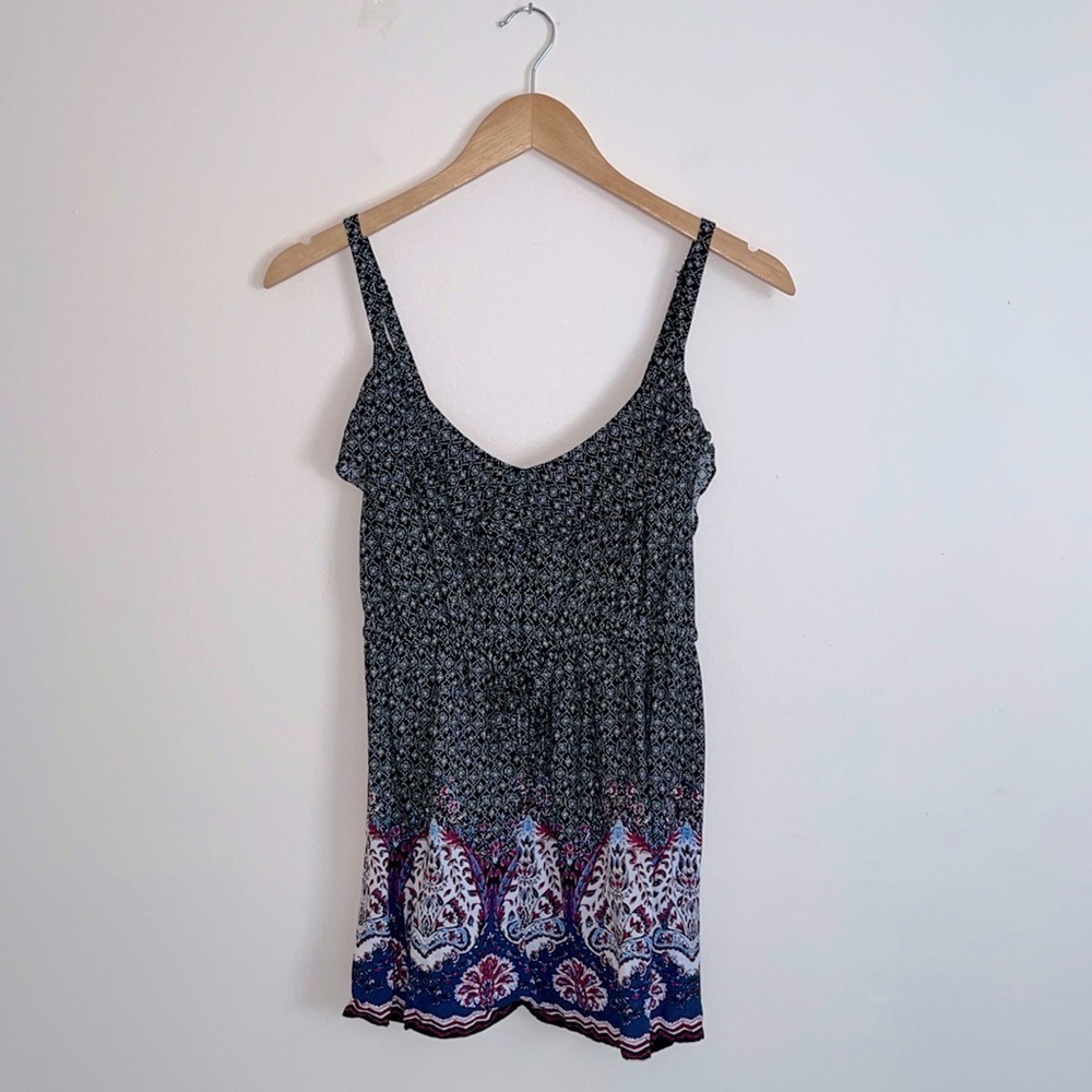 TORRID Paisley Cinched Waist Spaghetti Strap Tank Top